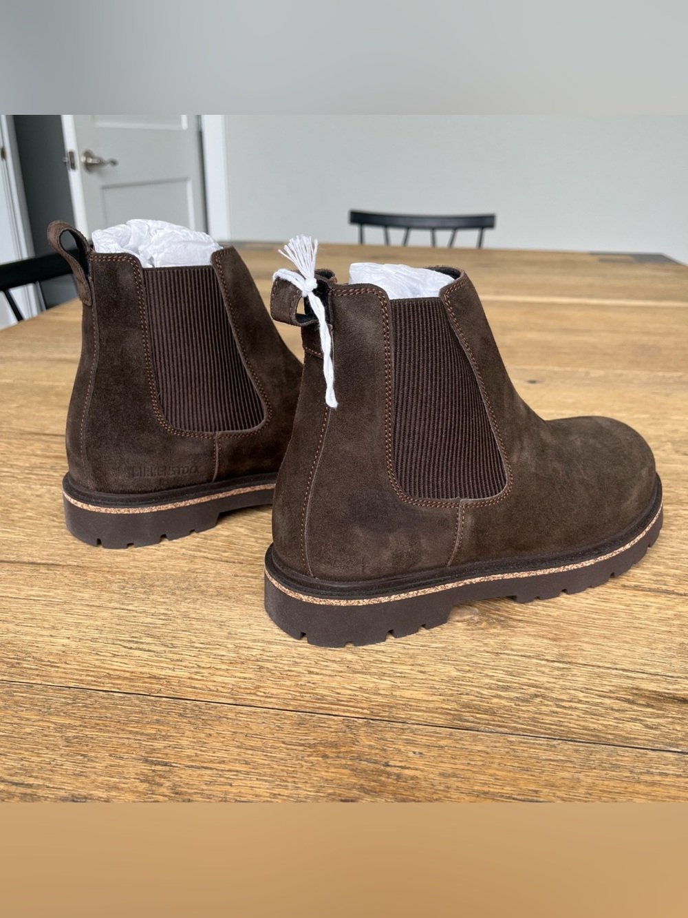 Size 8W / EU 39 Birkenstock Highwood Slip On Chelsea Boot in Mocha 1025758 - Picture 6 of 9